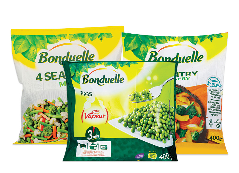 Šaldytoms daržovėms ir jų mišiniams BONDUELLE