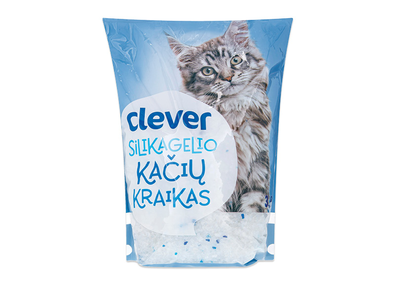 CLEVER silikagelio kačių kraikas