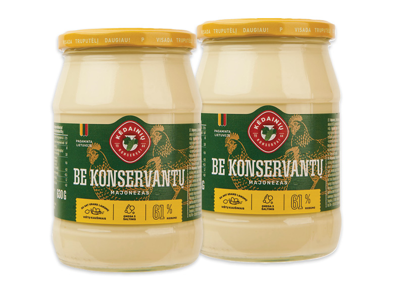 Majonezas be konservantų KĖDAINIŲ LIETUVIŠKAS