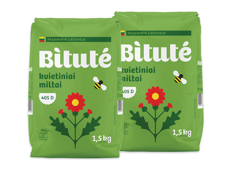 BITUTĖ kvietiniai miltai 405D