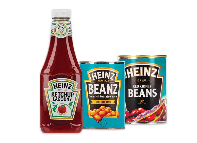 Padažams, kečupui, konservuotoms daržovėms HEINZ