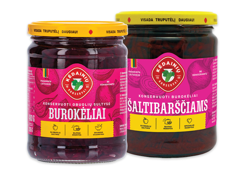 Konservuotiems KĖDAINIŲ burokėliams