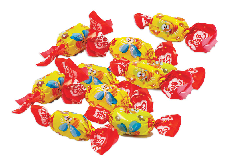 Sveriami saldainiai CRAZY BEE FRUTTY