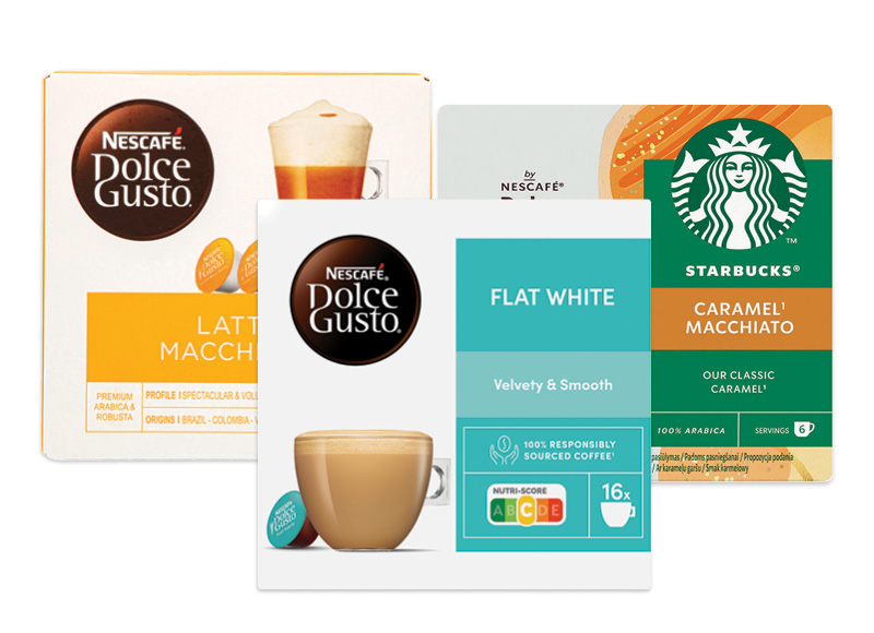 Kavos kapsulės su pienu NESCAFE DOLCE GUSTO ar STARBUCKS