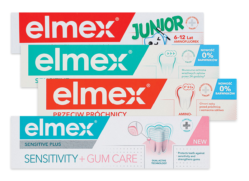 Burnos priežiūros priemonėms ELMEX