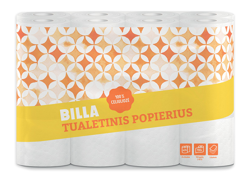 BILLA tualetinis popierius