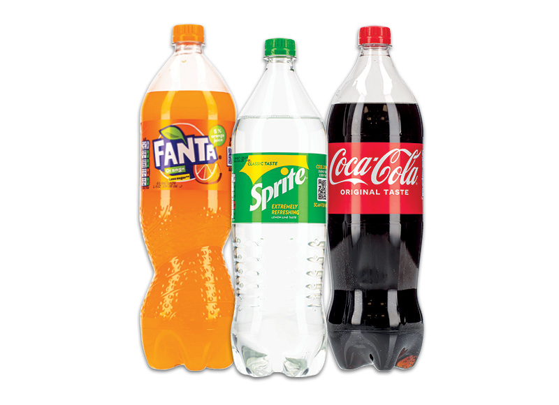 Gazuotas gėrimas COCA-COLA, FANTA, SPRITE
