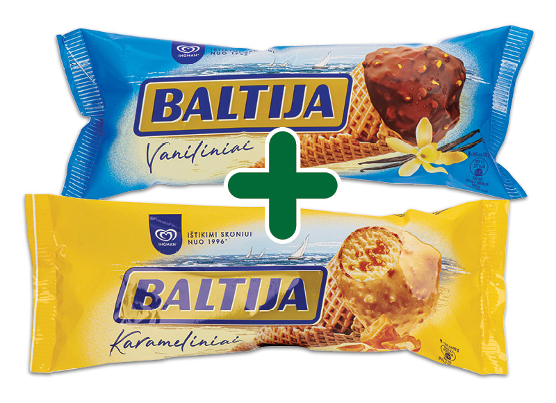 Ledai vafliniame ragelyje BALTIJA