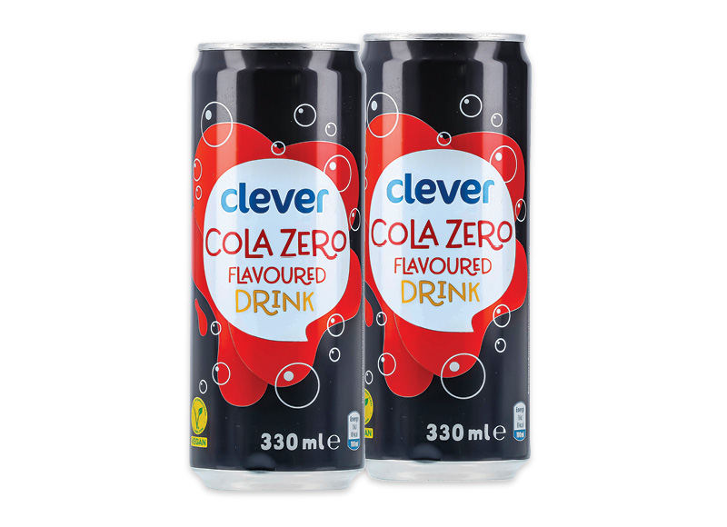 CLEVER COLA ZERO skonio gazuotas gėrimas