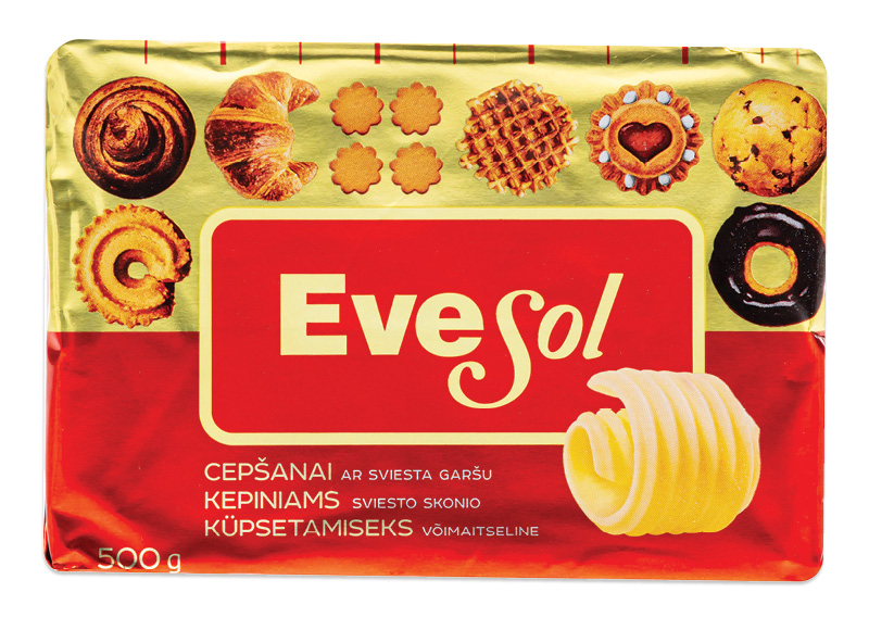 Sviesto skonio margarinas EVESOL kepti