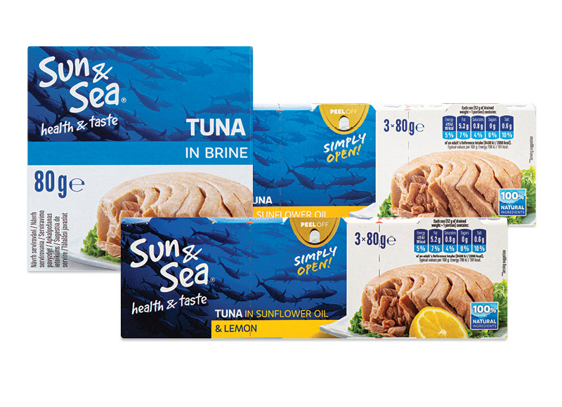 Konservuotoms žuvims SUN & SEA