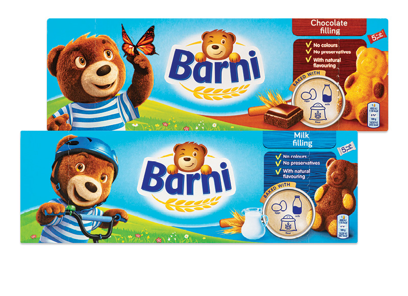 Biskvitiniai pyragėliai BARNI