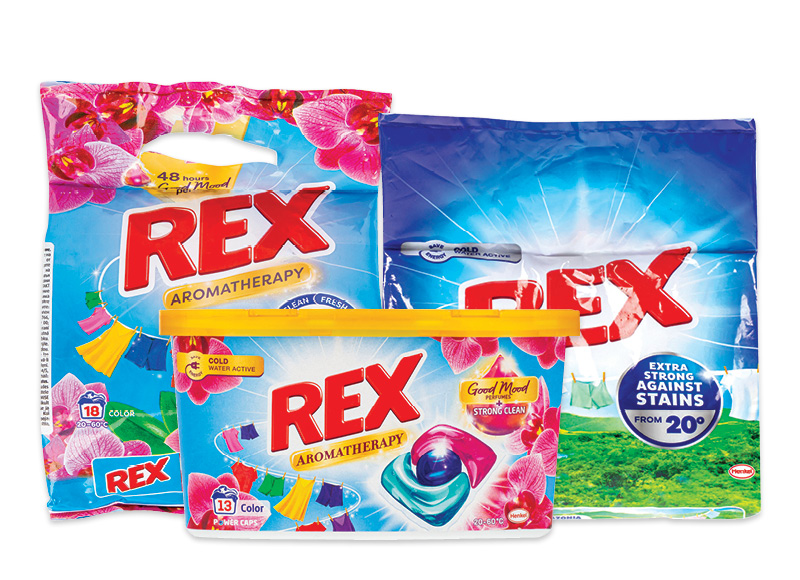 Skalbimo priemonėms REX