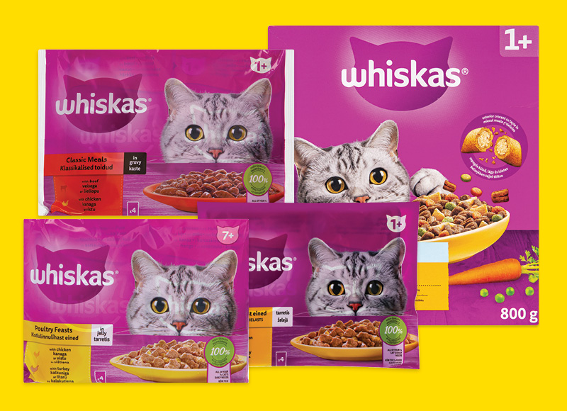Kačių ėdalui WHISKAS