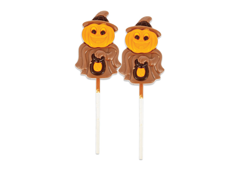 Šokoladiniai saldainiai LOLLY HALLOWEEN ant pagaliuko