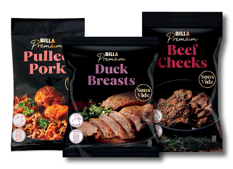 BILLA PREMIUM lėtai virtiems gaminiams