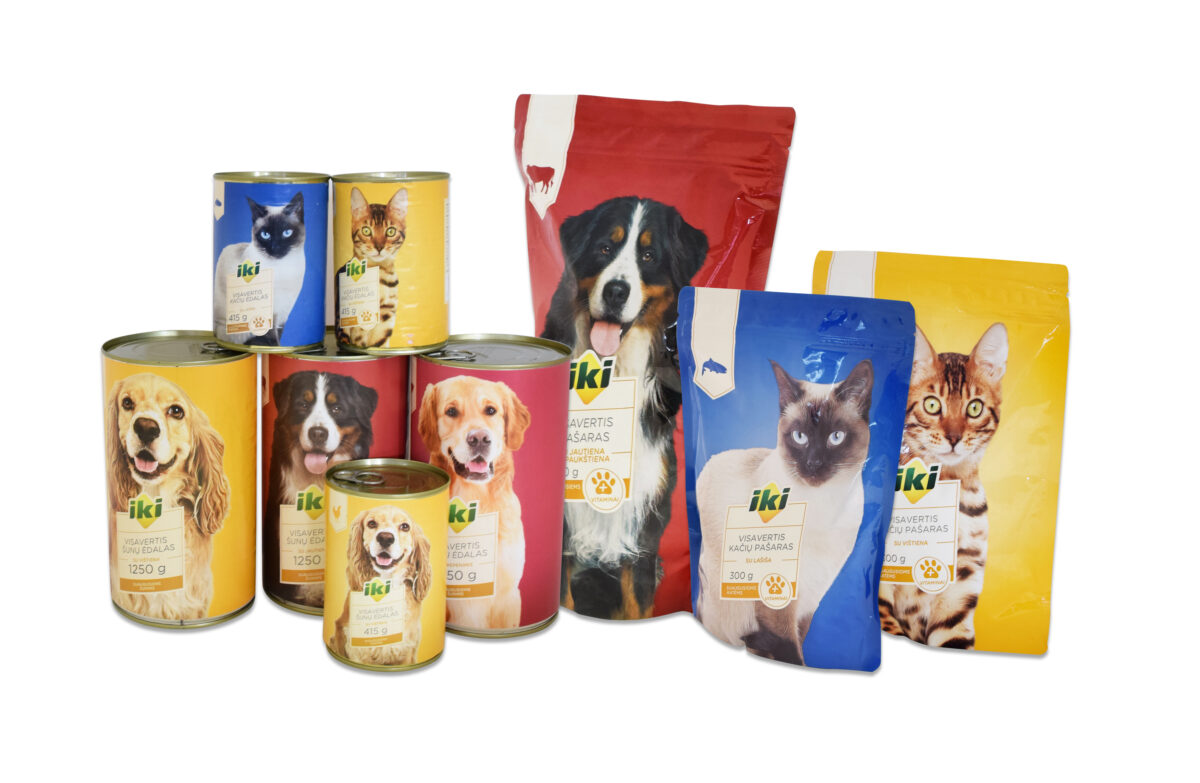 IKI privataus prekės ženklo asortimente – atnaujinta gyvūnų maisto linija