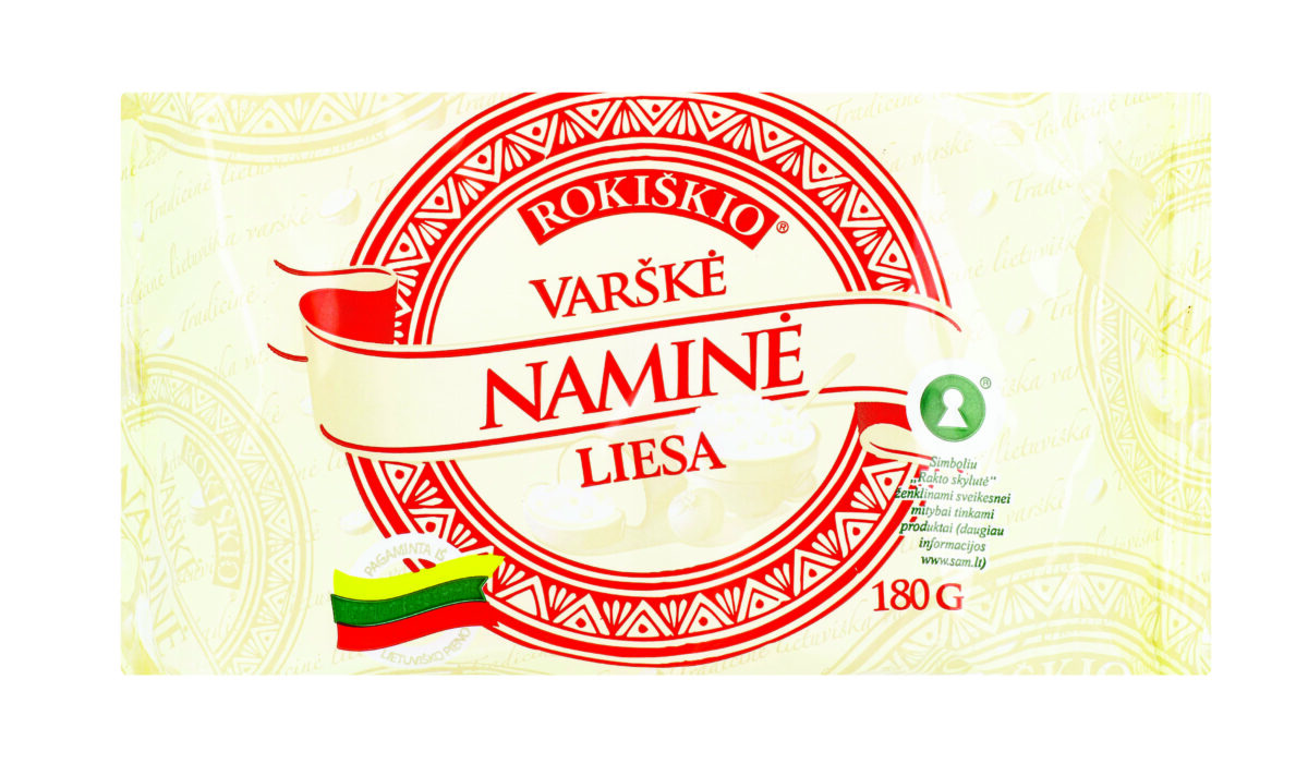 ROKIŠKIO NAMINĖ liesa varškė, 180 g
