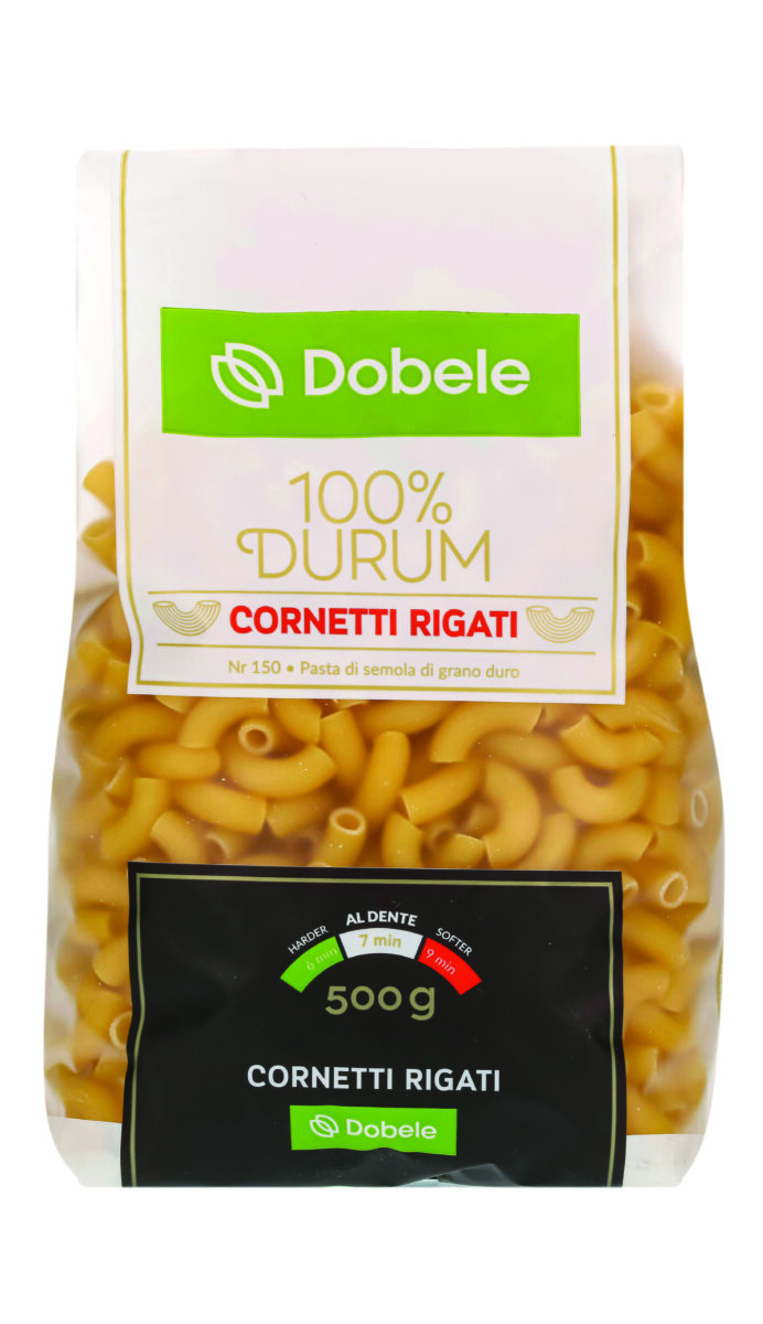 makaronai-dobele-cornetti-rigate