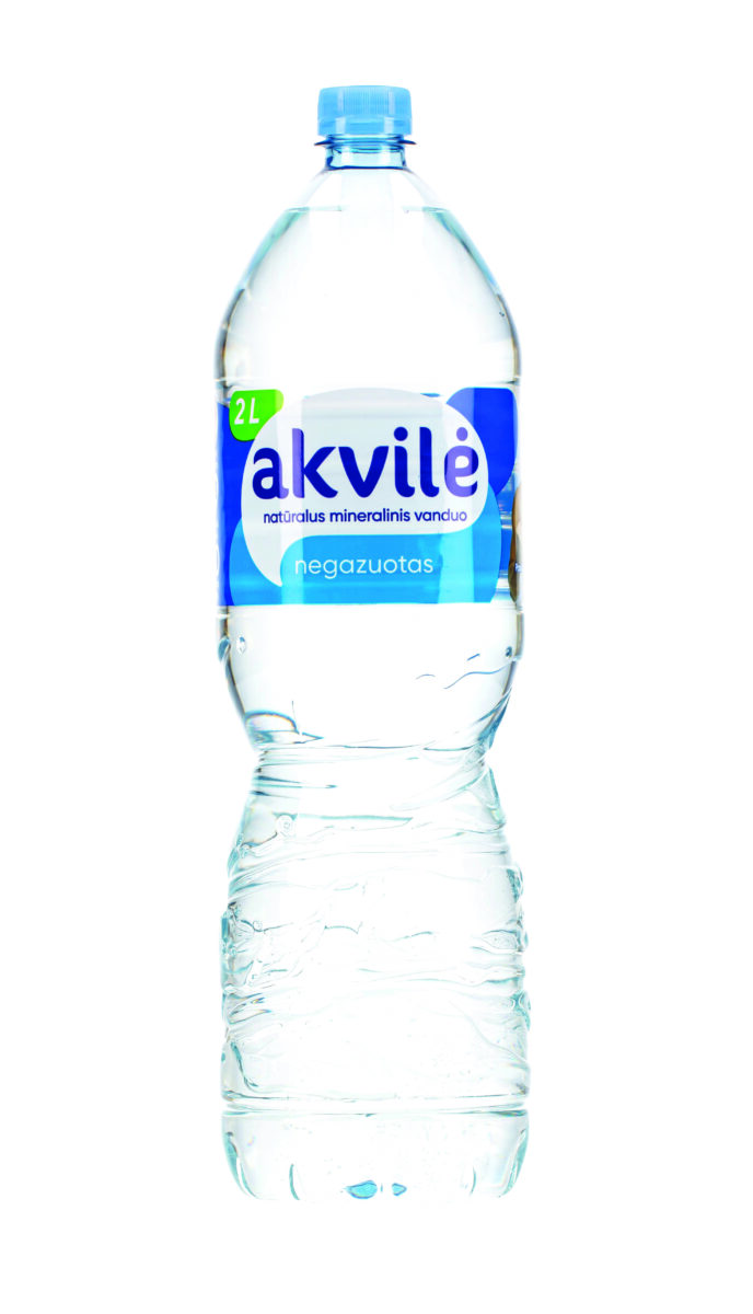 Natūralus negazuotas mineralinis vanduo AKVILĖ, 2 l