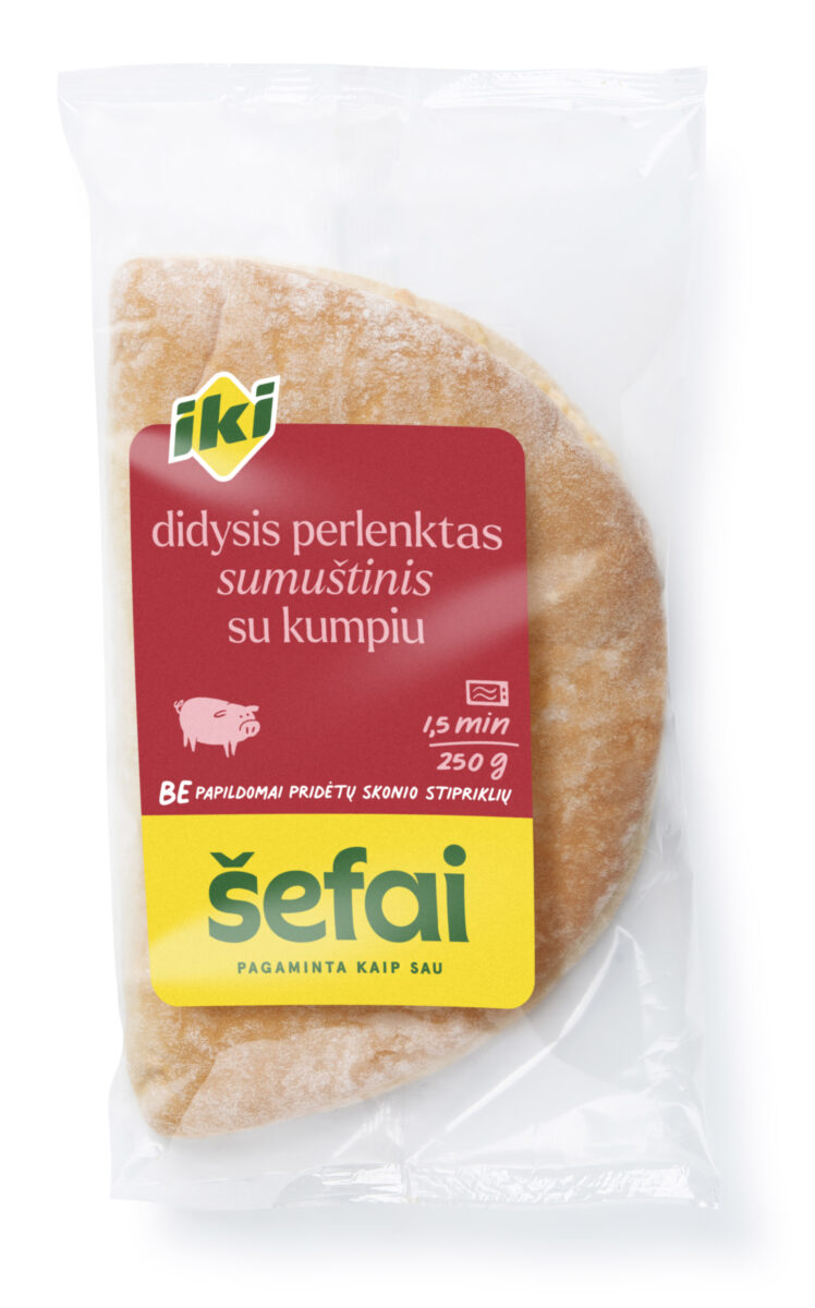 DIDYSIS perlenktas sumuštinis su kumpiu, 250 g