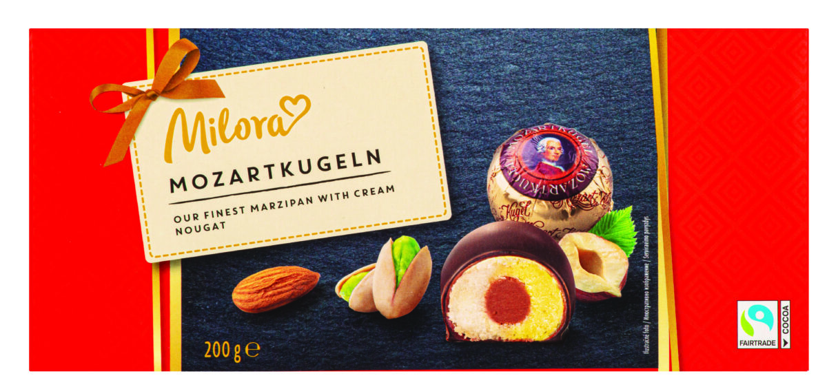 Marcipaniniai saldainiai MILORA Mozartkugeln, 200 g