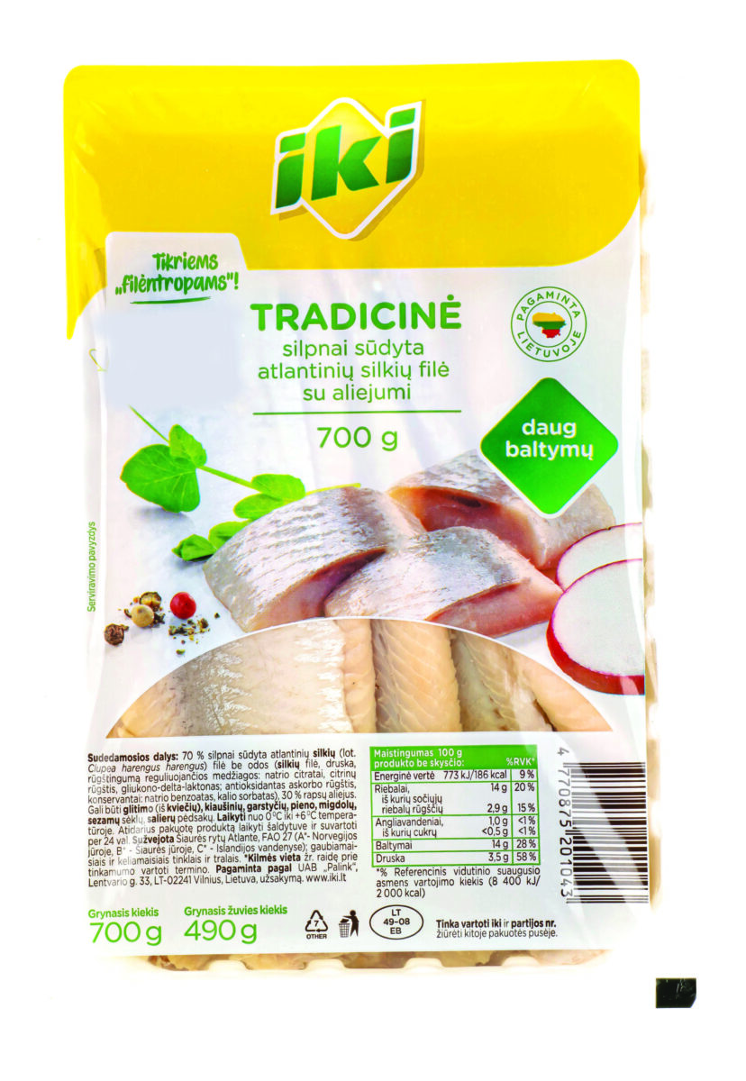 IKI TRADICINĖ atlantinių silkių filė, 700 g