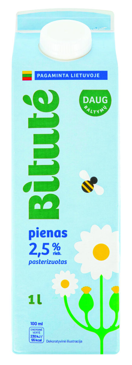 Pienas IKI, 2,5% rieb., 1 kg