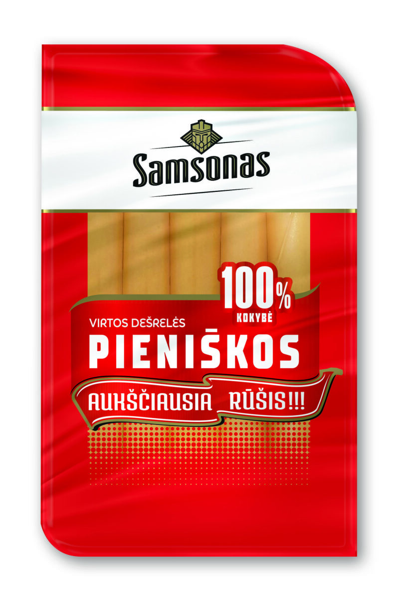 SAMSONO virtos pieniškos dešrelės, aukščiausia rūšis, 310 g