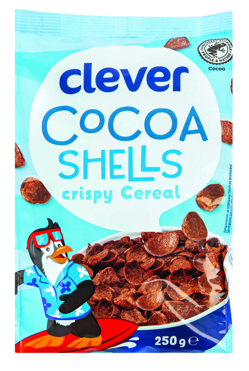 Sausi pusryčiai CLEVER Cocoa Shells, 250 g