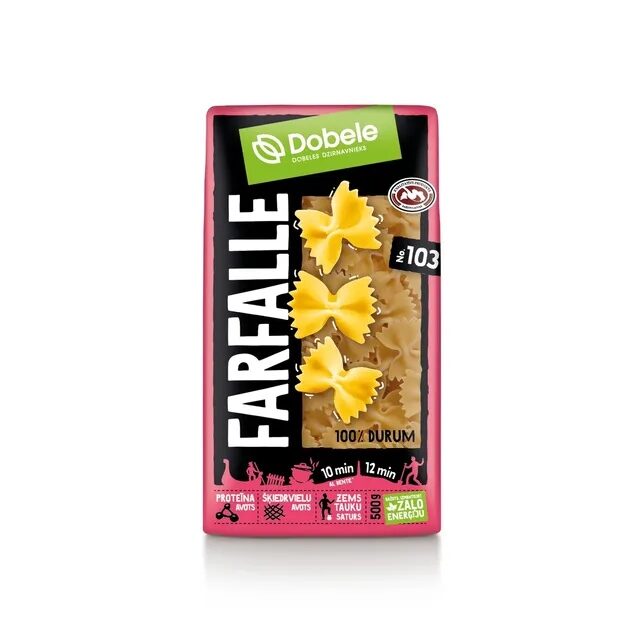 makaronai-dobele-durum-farfalle-nr-103