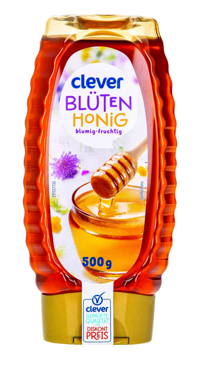 Žiedų medus CLEVER, 500 g