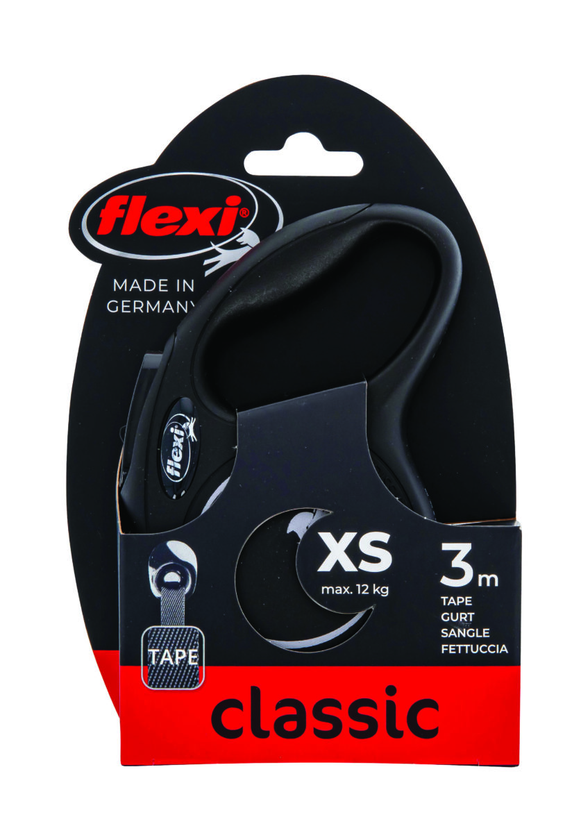 flexi-pavadelis-suniui-new-classic-xs-juostinis-3m-juodas
