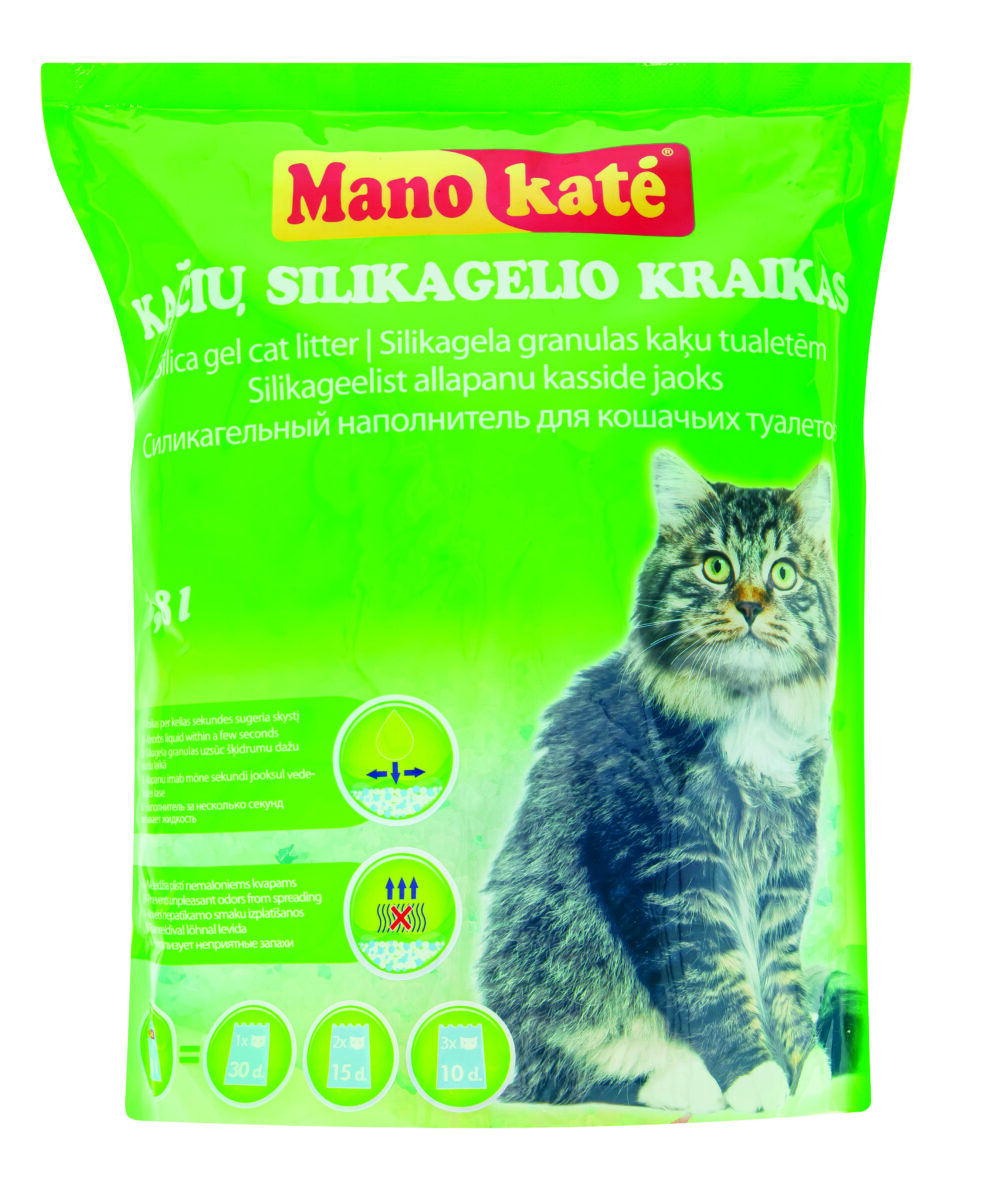 Silikonininis kraikas katėms MANO KATĖ, 3.8 l