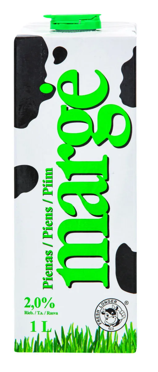 UAT pienas MARGĖ 2,0% rieb., 1 l